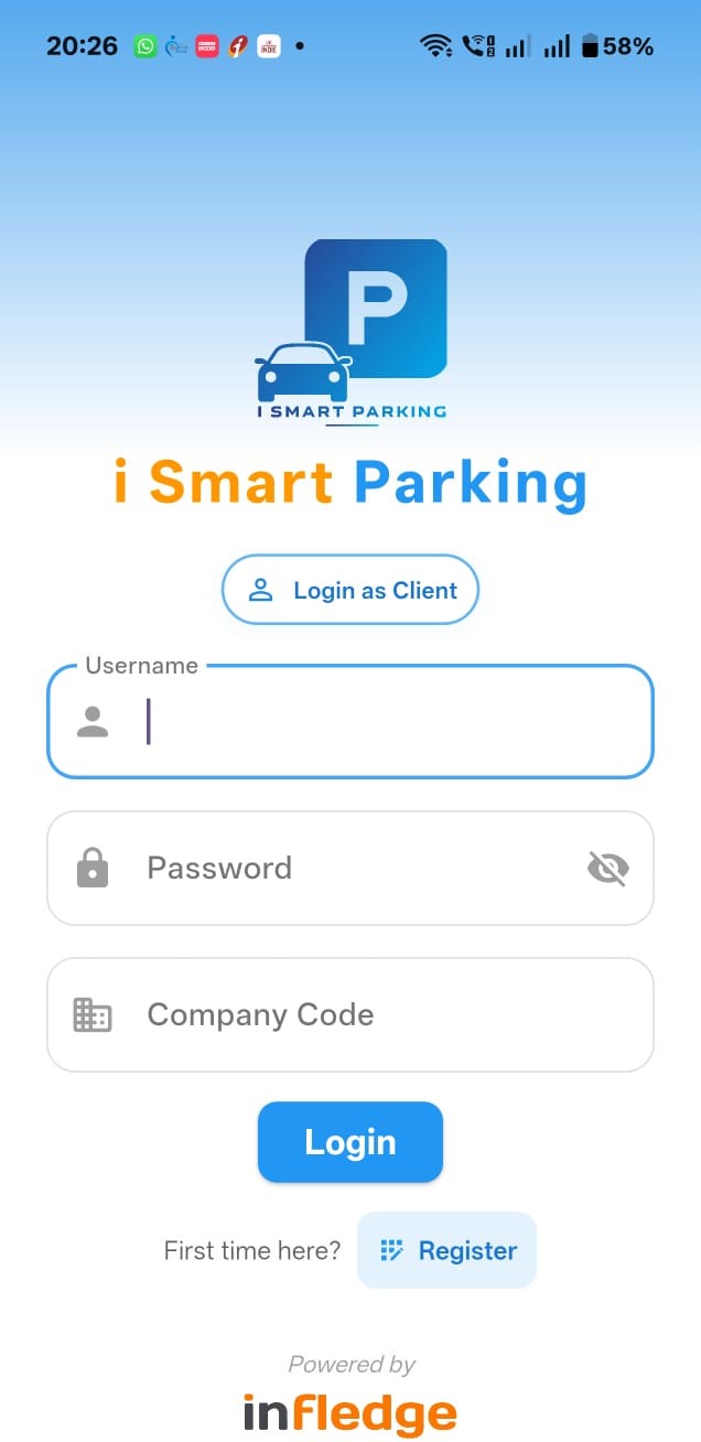 iSmart Parking Mobile App